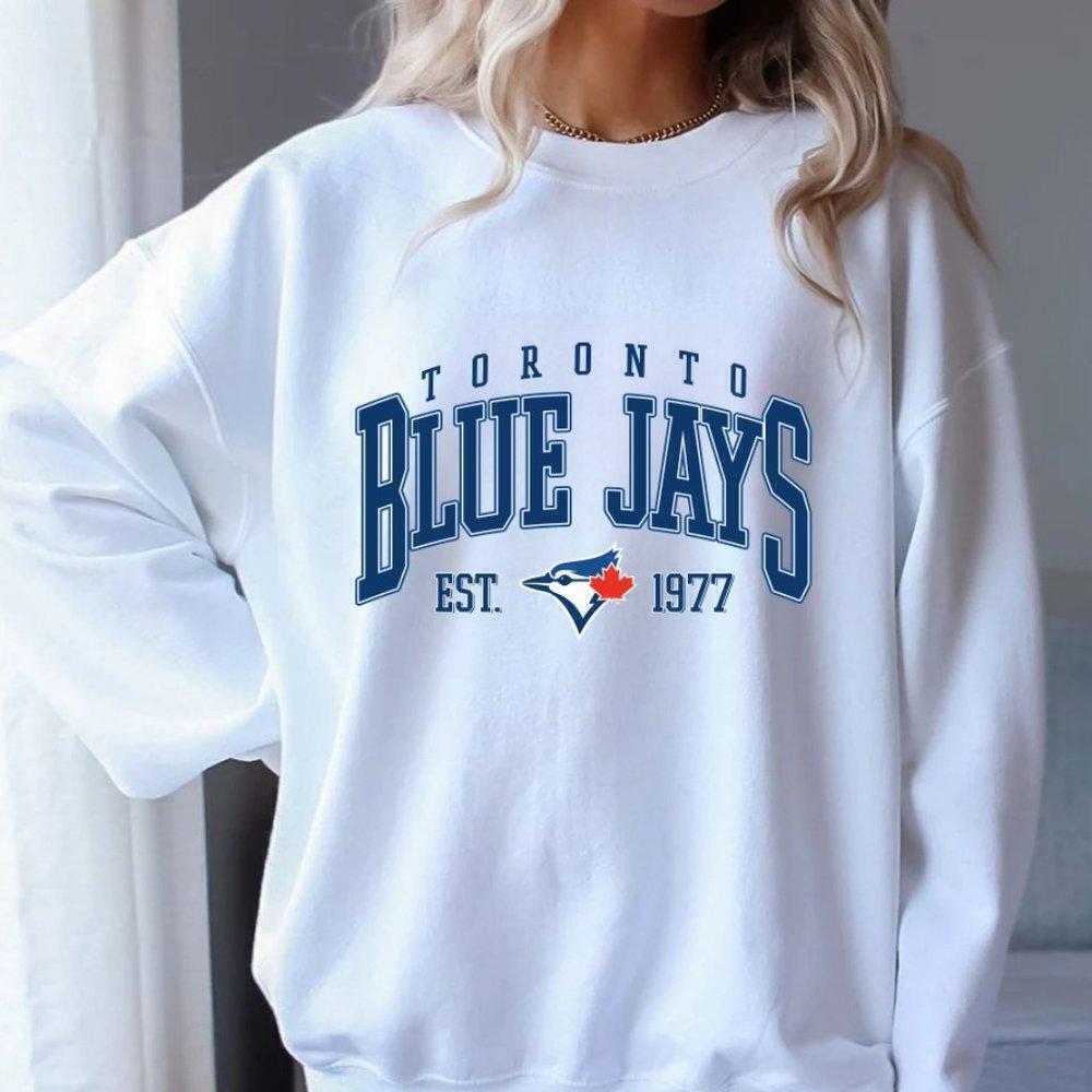 Toronto Blue Jays Baseball Retro Team Graphic Unisex Sweatshirt - Picture 1 of 4